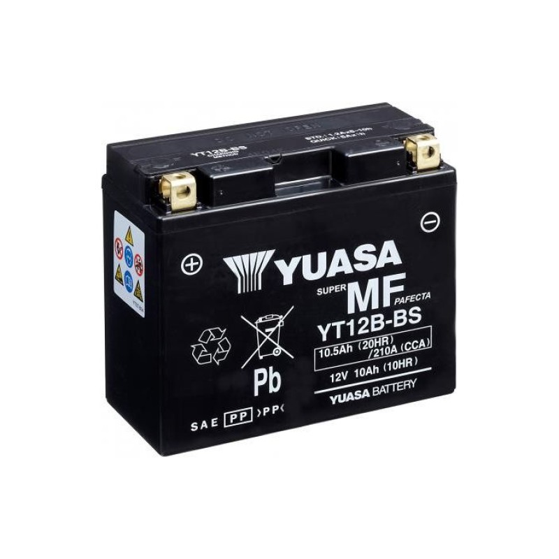 Yuasa YT12B-BS onderhoudsvrij