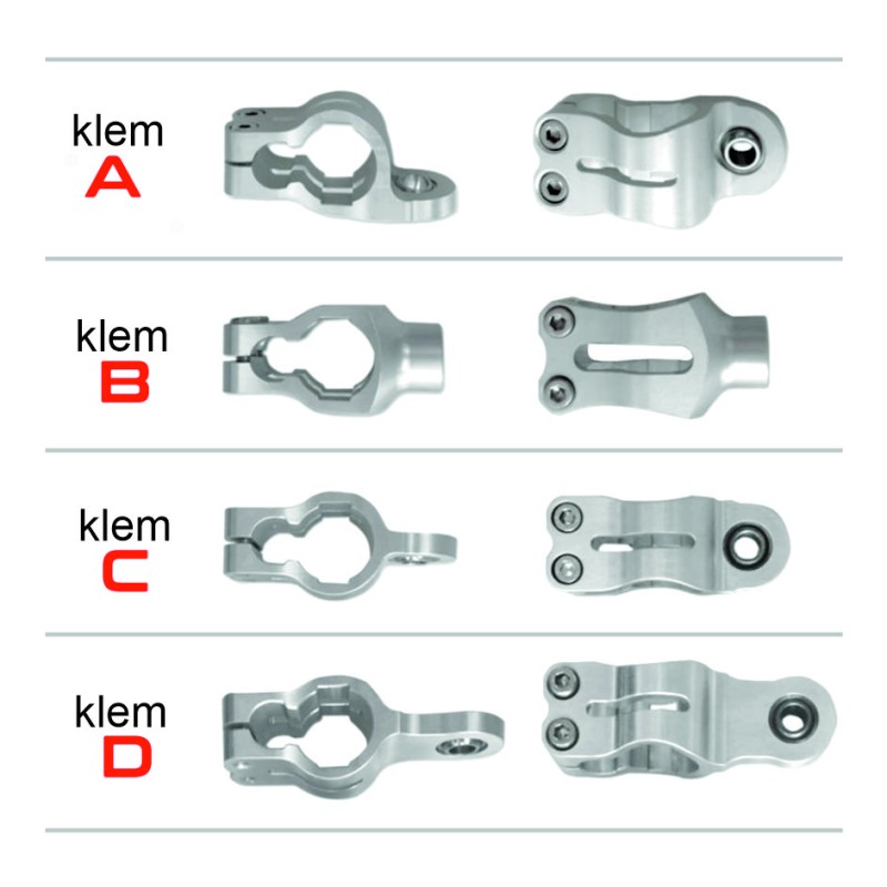 YSS Stuurdemper klem